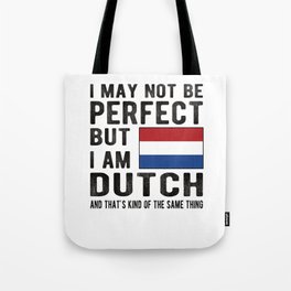 Proud Dutch Flag Netherlands Heritage Dutch Roots Tote Bag