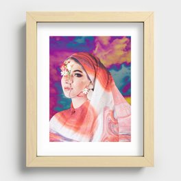 Beauty of Hijab Recessed Framed Print