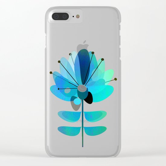 Die Blaue Blume Clear iPhone Case