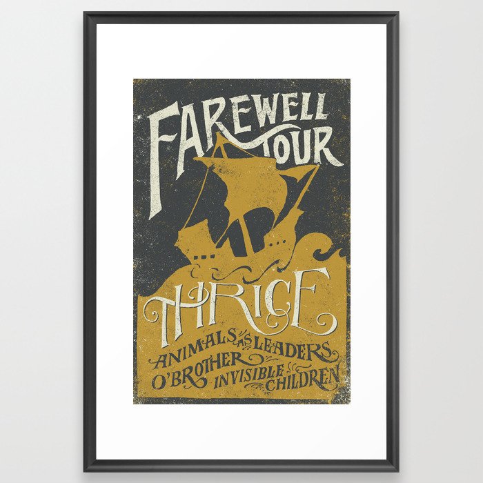Thrice Farewell Tour Alternate (Limited) Framed Art Print