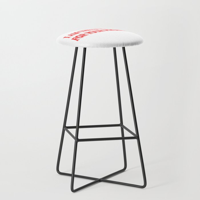 Cute Artwork Design About "I AM THE SOLUTION" Buy Now Bar Stool
