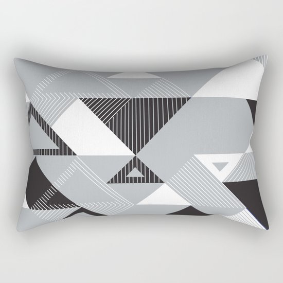 Silver Transparency Rectangular Pillow