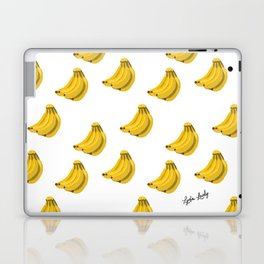 Bananas yellow- white/ transparent background Laptop Skin