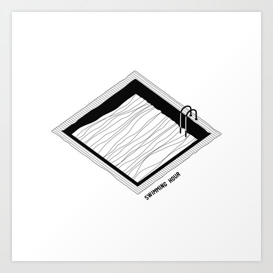 Swimming Hour Art Print