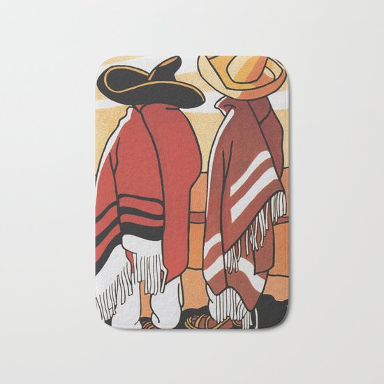 Mexico - Vintage Travel Poster Bath Mat