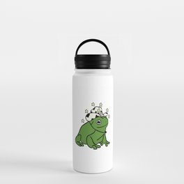 Frog With A Cowboy Hat Water Bottle