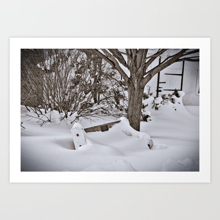 Winter scene PA  Art Print