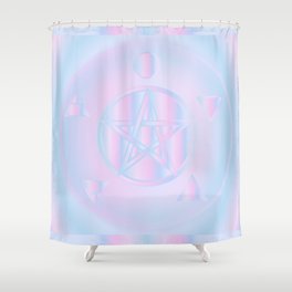 Holographic Elements Shower Curtain