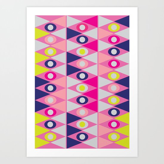 Triangles and Circles Art Print
