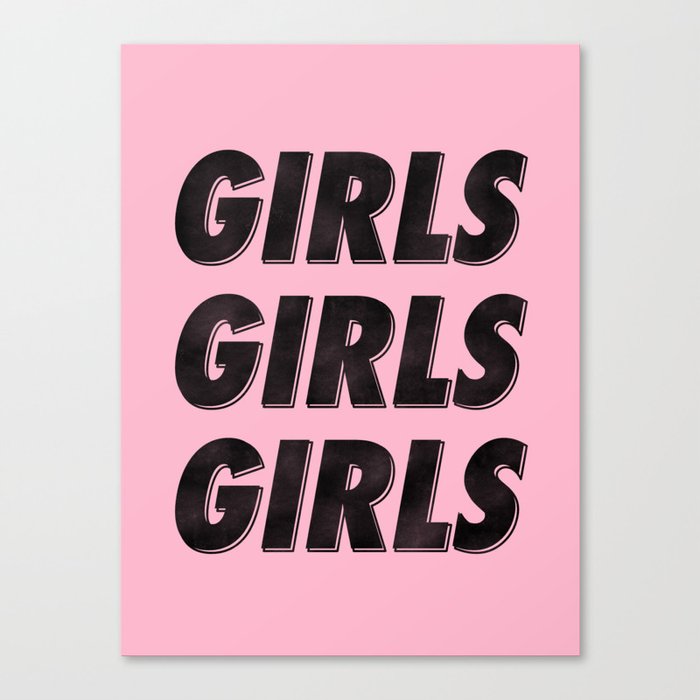 Girls Girls Girls I Canvas Print