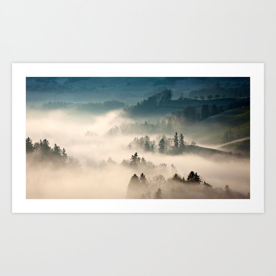 Scotland Fog Art Print