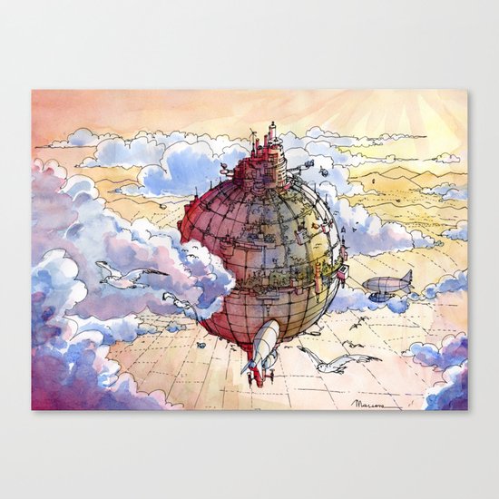 The Hot air balloon City! Canvas Print
