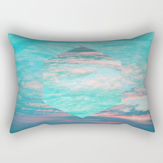 An underwater sunset Rectangular Pillow