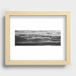 Wavy Clouds Recessed Framed Print