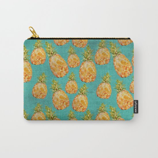 Summer pineapple fruit holiday fun pattern Carry-All Pouch