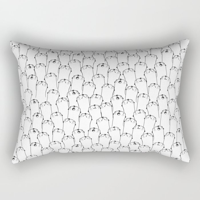Otter pattern Rectangular Pillow