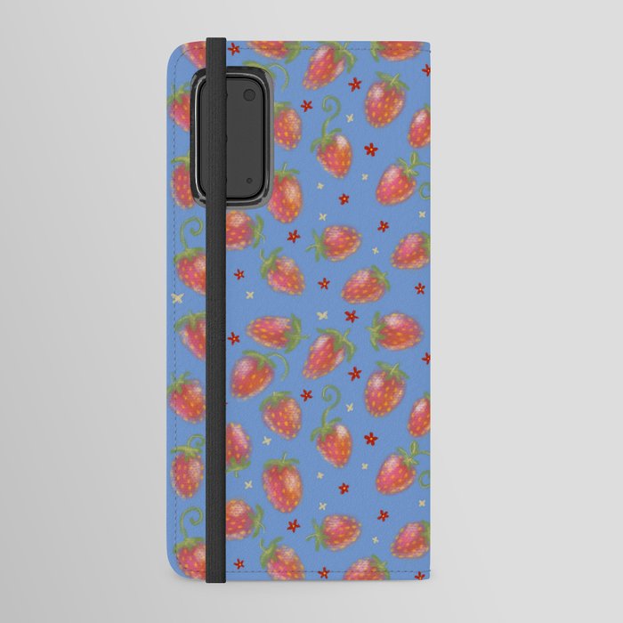 Strawberry Blue Android Wallet Case