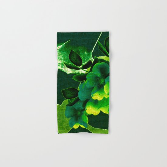 green floral Hand & Bath Towel