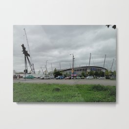 Etihad Stadium and the Last of the B of the Bang Metal Print | Architecture, Landscape 