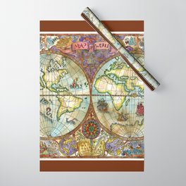 Map of the World Wrapping Paper