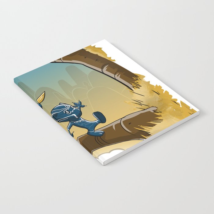 Black Panther And Golden Jaguar Notebook By Gegadatunashvili