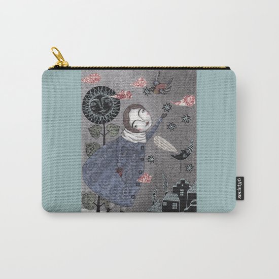Snow Stars White, Snow Stars Bright Carry-All Pouch