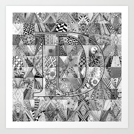 The Letter D Art Print
