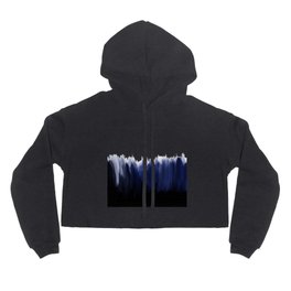Modern blue cobalt black oil paint brushstrokes abstract Hoody | Curated, Trendy, White, Cobalt, Painting, Simple, Minimalist, Girlytrend, Abstract, Duotones 