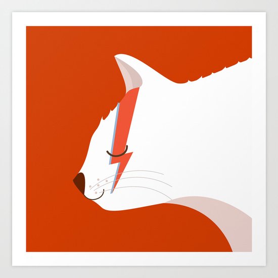 David Meowie Art Print