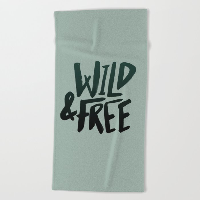 Wild & Free x Olive Green Beach Towel