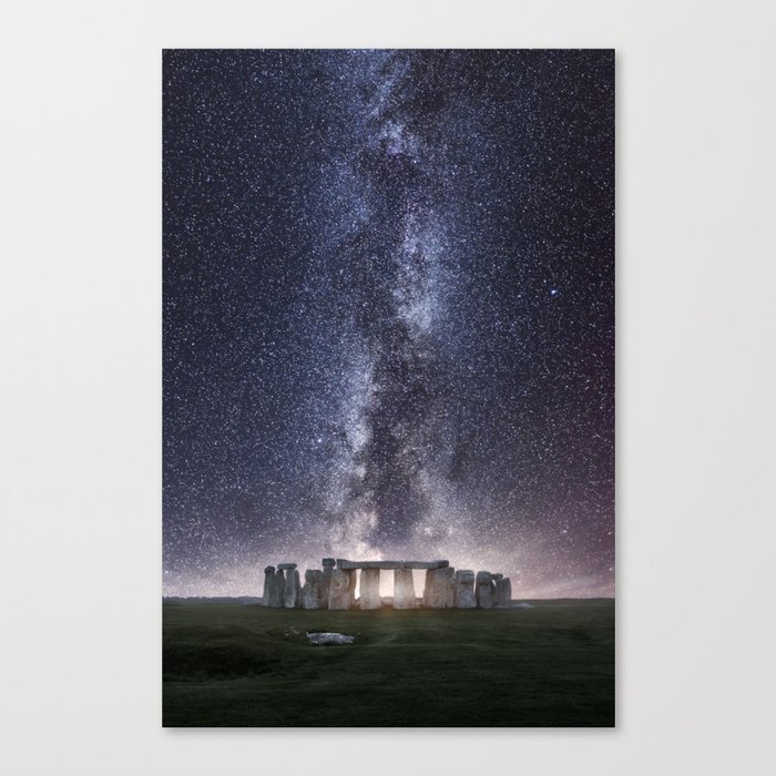 Stonehenge - Milky Way Canvas Print
