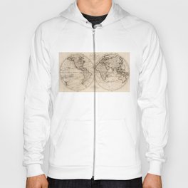 Old Fashioned World Map (1795) Hoody