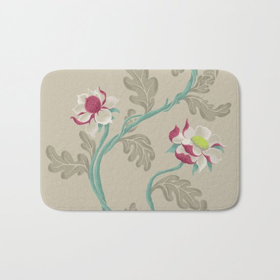 Filigree Floral Bath Mat