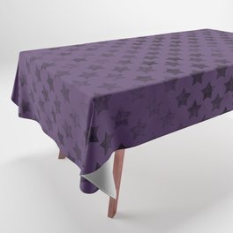 Violet black retro stars Tablecloth