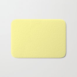 Simply Pastel Yellow Bath Mat | Nature, Pale, Pattern, Simple, Illustration, Color, Solid, Watercolor, Pastel, Sunflower 