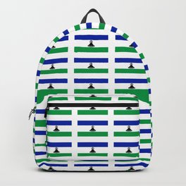 flag of lesotho -maseru,basotho,mosotho,sotho,caledon,sesotho,mokorotlo Backpack