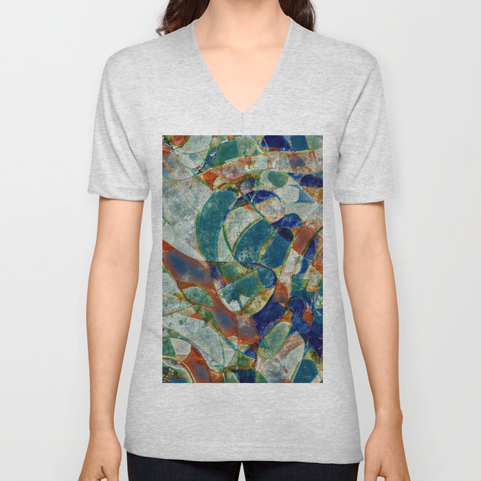 Rich Abstract 1 V Neck T Shirt