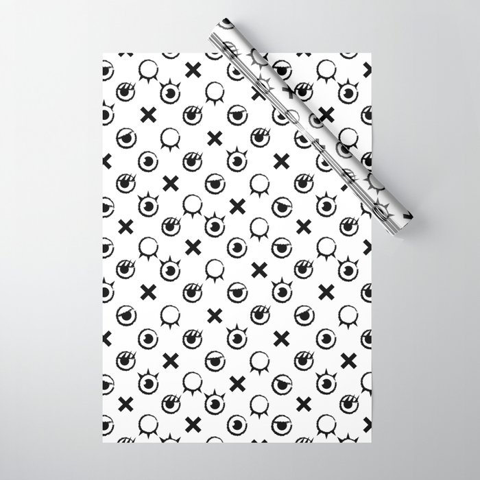 Tic-tac-toe eye expressions Wrapping Paper