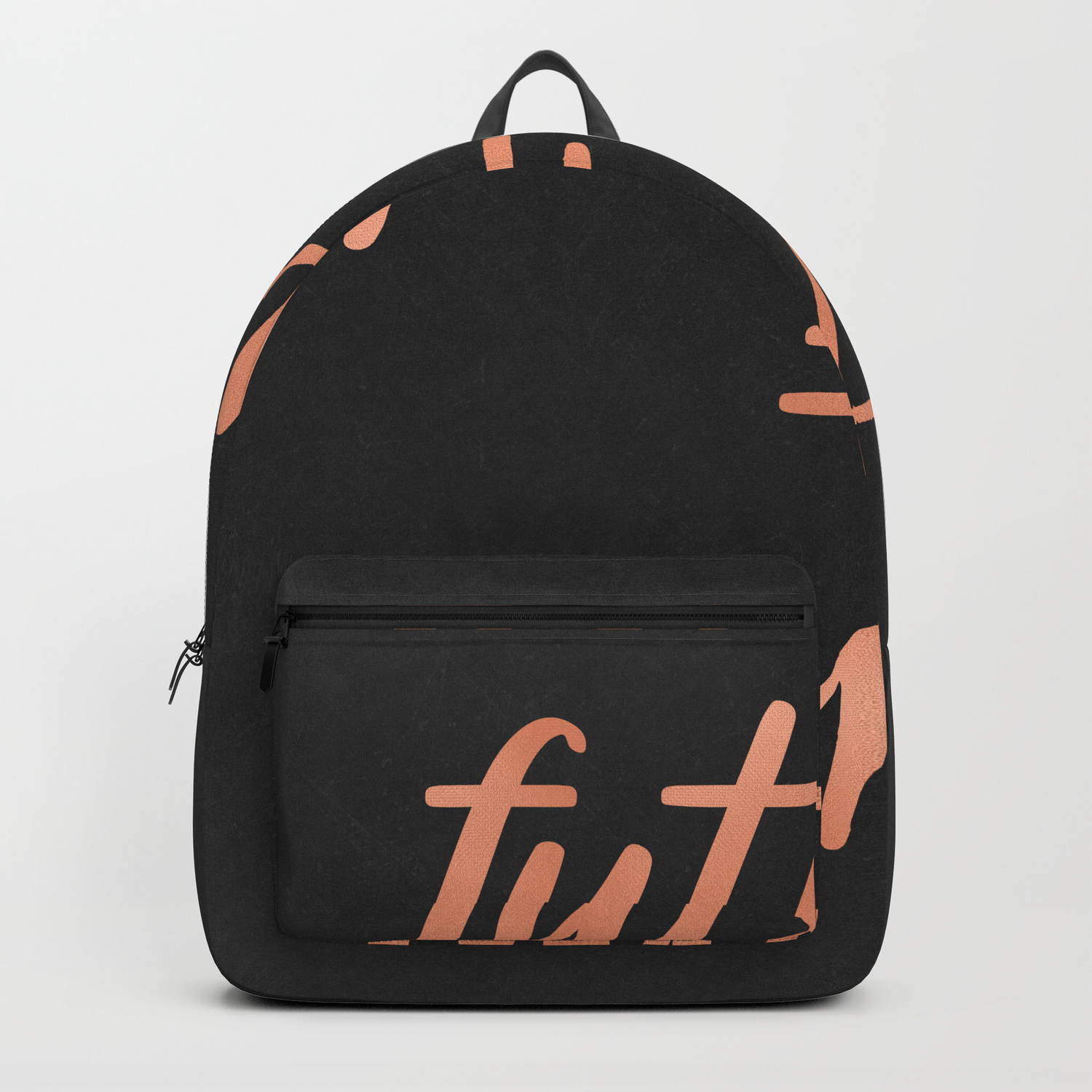 pink rose gold backpack