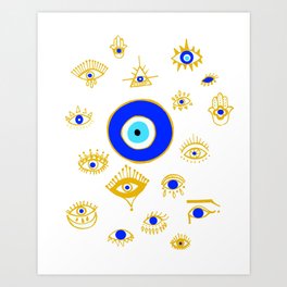 evil eye Art Print