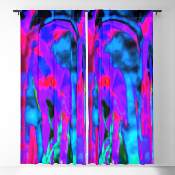 Electric Blue Night Glow Blackout Curtain
