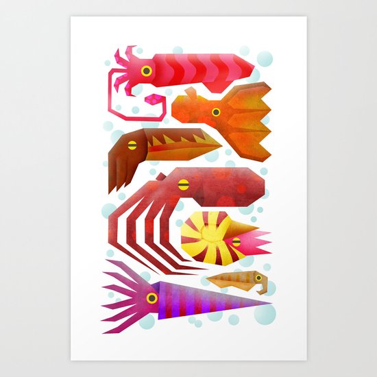 Cephalopods Art Print
