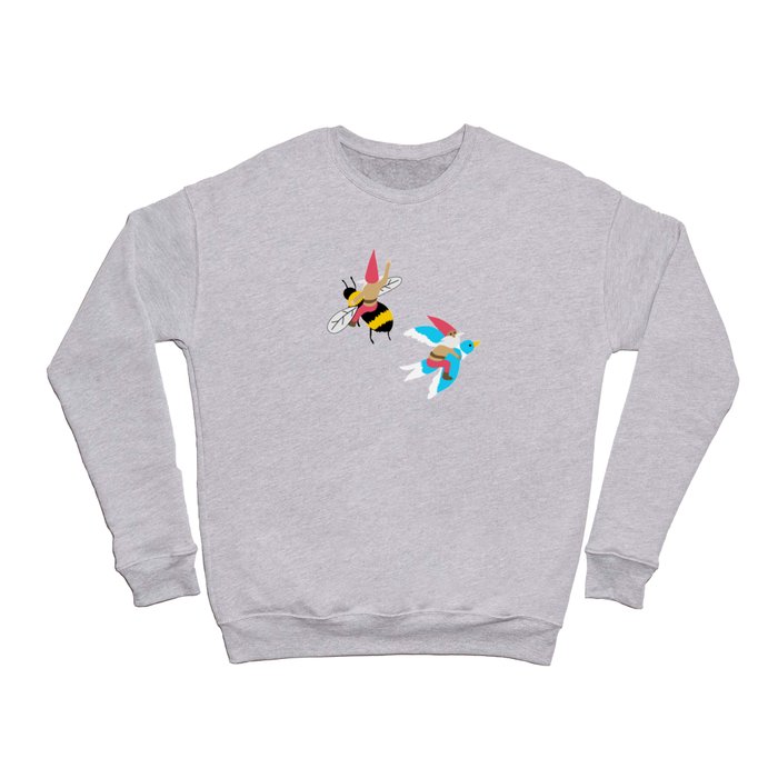 The Birds and the Bees and the Gnomes - Brown Crewneck Sweatshirt