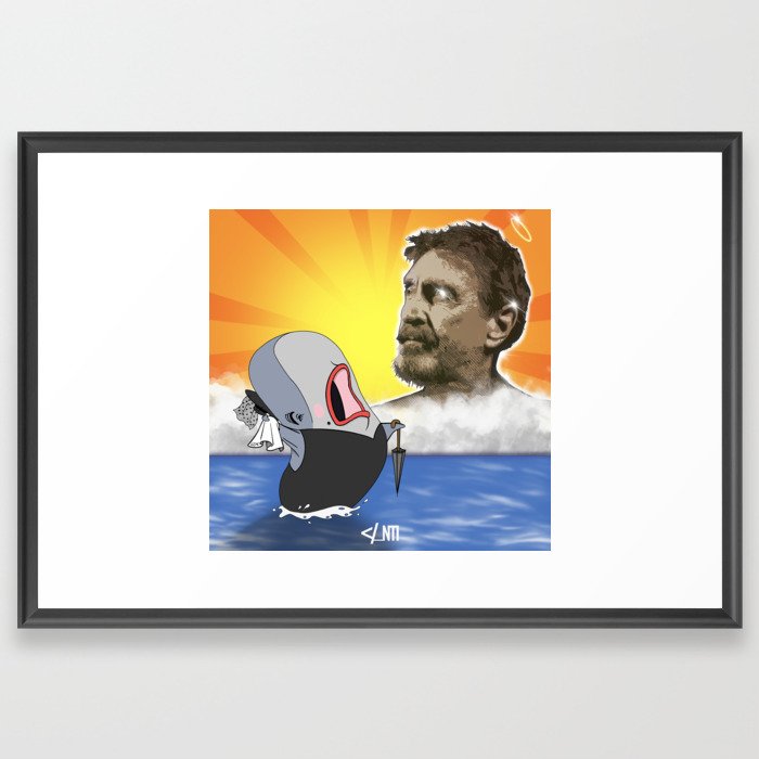 McAfee and the Whale Framed Art Print