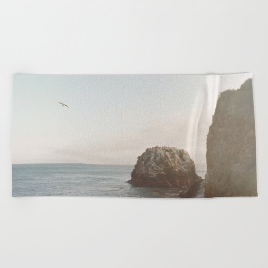 A Break From the Pack in Big Sur Beach Towel