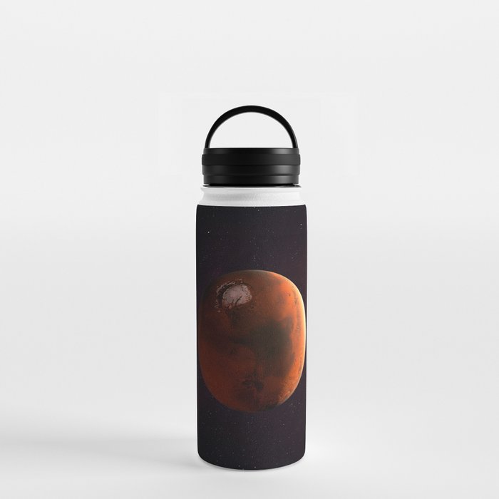 Mars planet. Poster background illustration. Water Bottle
