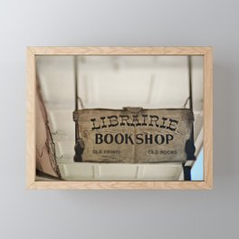 Librairie Bookshop Framed Mini Art Print