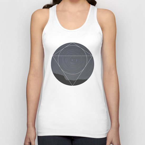 Spinning Universe - Geometric Photography Unisex Tank Top