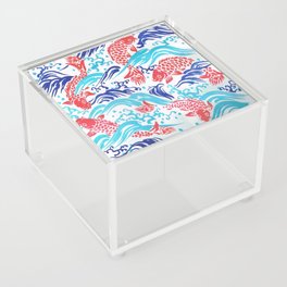 Japanese Koi Fish Art Acrylic Box