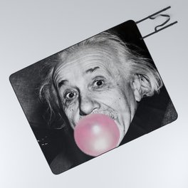 Bubble Gum Albert Einstein humour photography / photograph blowing bubble gum bubble Picnic Blanket
